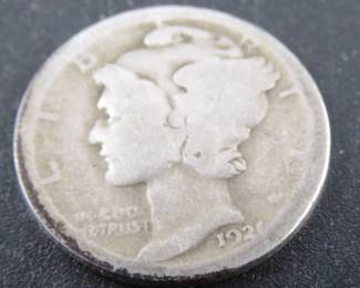 Lot 305. 1921 semi-key date Mercury Dime
