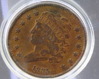 Lot 212. 1835 Classic Head Half Cent