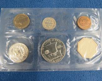 Lot 171. 1963 U.S. Mint Proof Set with 90% silver Dime, Quarter, and Half Dollar coins