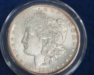 Lot 293. 1880 S Morgan Silver Dollar