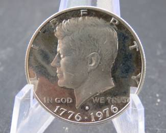 Lot 96. 1976 Bicentennial Kennedy proof 40% silver Half Dollar