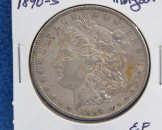 Lot 262. 1890 S Morgan Silver Dollar