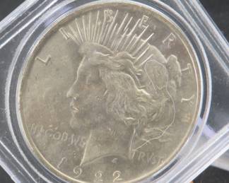 Lot 26. 1922 P Peace Silver Dollar