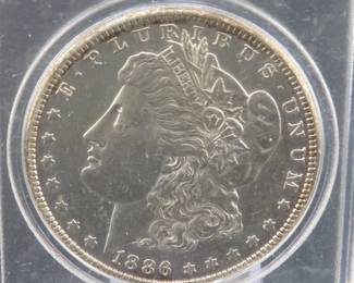 Lot 19. 1896 P Morgan Silver Dollar