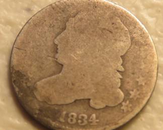 Lot 149. 1834 variety 2 modified design Capped Bust Dime