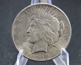 Lot 91. 1921 P Peace Silver Dollar