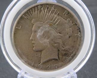 Lot 86. 1927 P Peace Silver Dollar