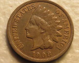 Lot 146. 1908 S full Liberty two-diamond Indian Head Cent