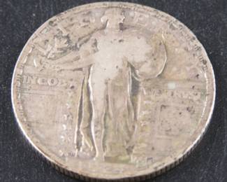 Lot 330. 1924 D Standing Liberty Quarter