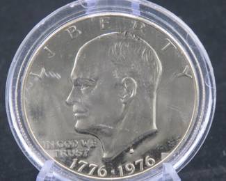Lot 139. 1976 S Bicentennial40% silver Eisenhower $1 dollar coin