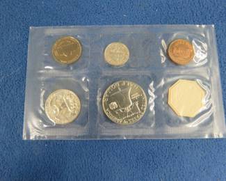 Lot 170. 1962 U.S. Mint Proof Set with 90% silver Dime, Quarter, and Half Dollar coins
