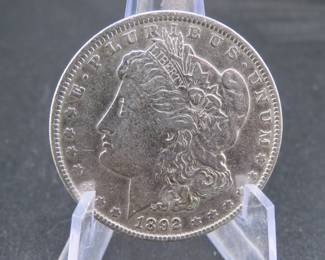 Lot 82. 1892 P Morgan Silver Dollar