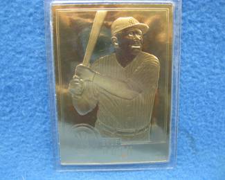 Lot 151. Gold foil Babe Ruth baseball card