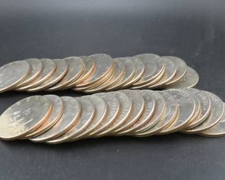Lot 250. Thirty-two 1776-1976 D Eisenhower dollar coins