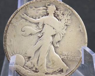 Lot 198. 1921 S Walking Liberty Half Dollar. 548,000 mintage. Semi-key date