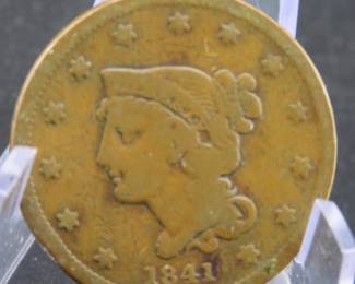 Lot 211. 1841 Braided Hair Large Cent
