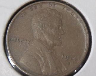 Lot 332. 1914 S Lincoln Wheat Penny