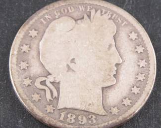 Lot 311. 1893 S Barber Quarter