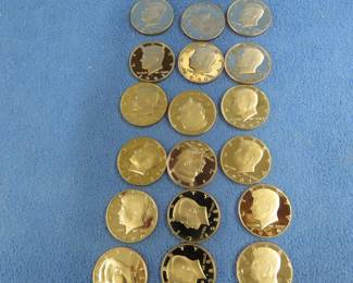 Lot 201. 20 Kennedy proof Half Dollars from the 1990s