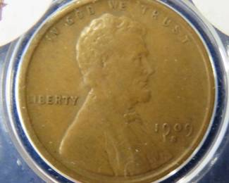 Lot 315. 1909 S Lincoln Wheat Cent