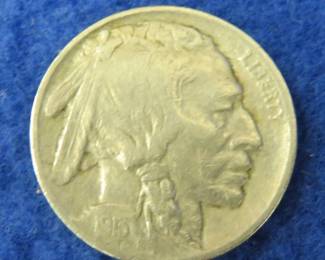 Lot 304. 1913 Type 1 Raised Ground and Full Horn Buffalo Nickel
