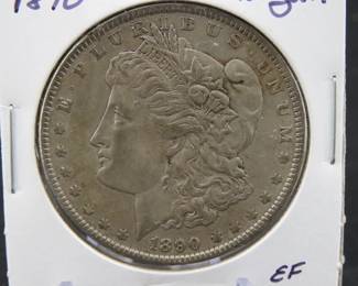Lot 183. 1890 P Morgan Silver Dollar