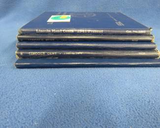 Lot 110. Five full or partially full Lincoln Cent albums beginning 1941