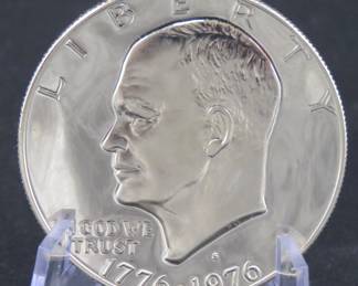 Lot 137. 1976 S Bicentennial 40% silver Eisenhower $1 dollar coin