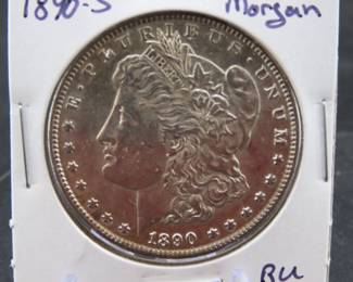 Lot 230. 1890 S Morgan Silver Dollar