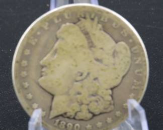 Lot 18. 1890 CC Morgan Silver Dollar