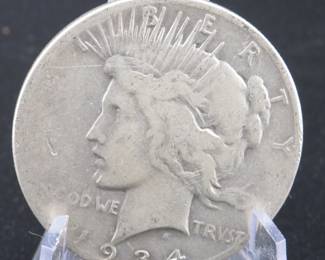 Lot 27. 1934 S Peace Silver Dollar