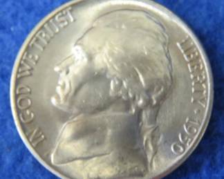 Lot 318. 1950 D Key Date Jefferson Nickel