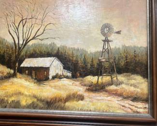 Painingbwith windmill