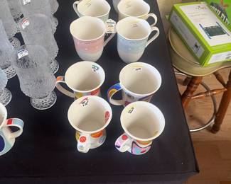 Mid century glass ware