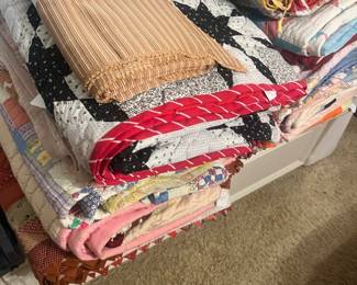 Various size quilts