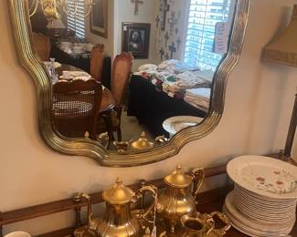 Brass mirror