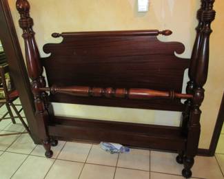 Antique mahogany poster bed