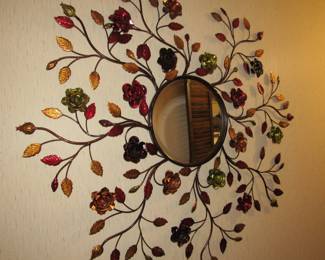 Metal beveled mirror