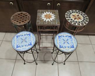 Mosaic plant stands