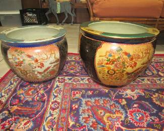 Large Asian planters