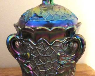 Westmoreland carnival biscuit jar
