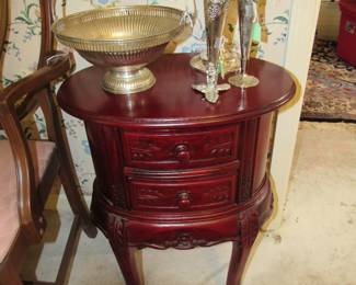 Carved mahogany cabinet