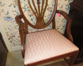 Single shield back chair