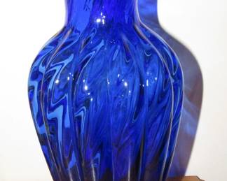 Fenton tall cobalt vase