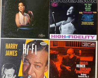 Great collection of LPs, including Harry James, Bea, Ernestine Anderson, Chicago Symphony and more!