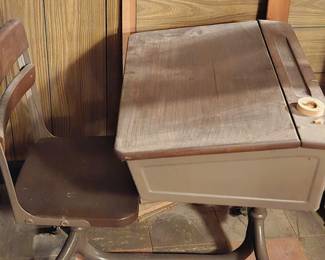 Vintage Child's Lift Top School Desk
