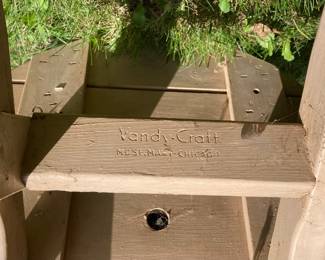 Vandy-Craft Painted Redwood Patio Furniture distributed by Merchandise Mart in Chicago c. 1960s-70s