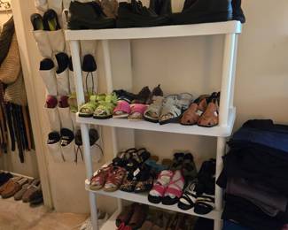 Shoes, Boots, Sandals, Slippers Galore! Size 8 -- many new and unused with tags!