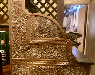 National Cash Register S14880 Late 19th Century early 1910s. Ornate Brass. HEAVY -- You'll ne
