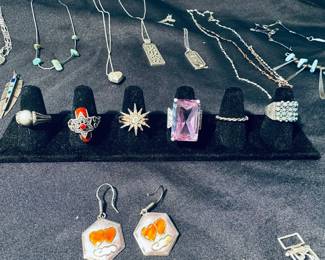 Great sterling rings, earrings, necklaces and bracelets! 
